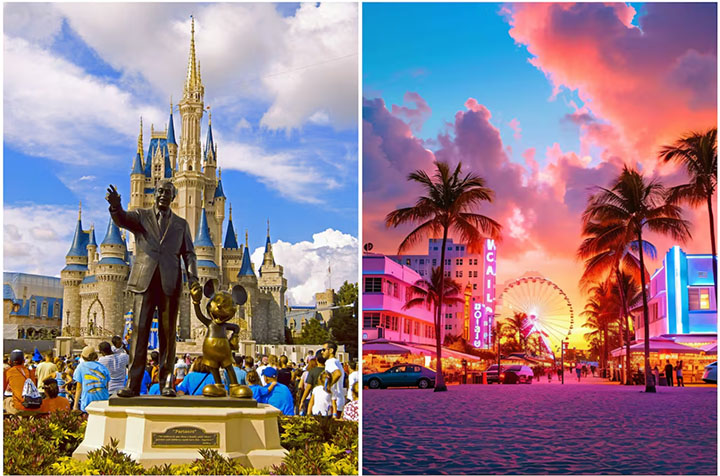 Walt disney, Miami Orlando