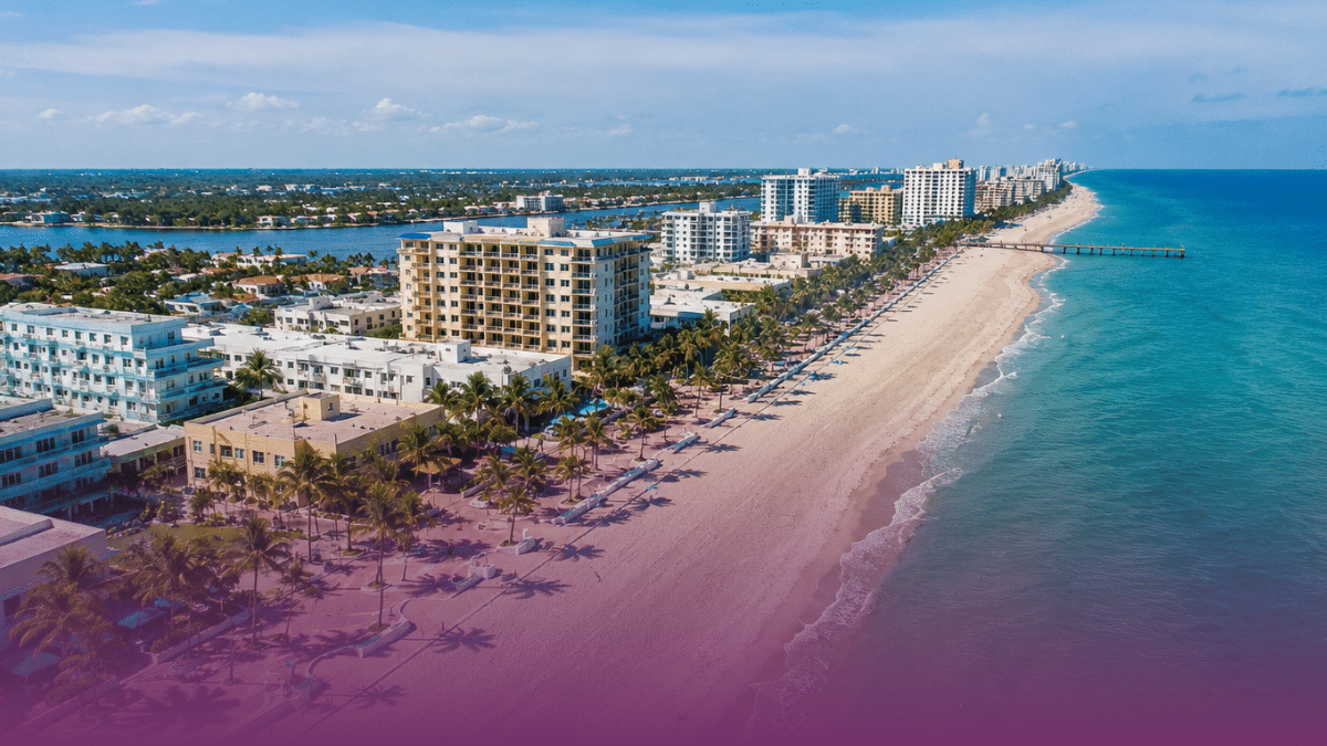 Hollywood Beach: playa, turismo y una ubicación estratégica en el sur de Florida